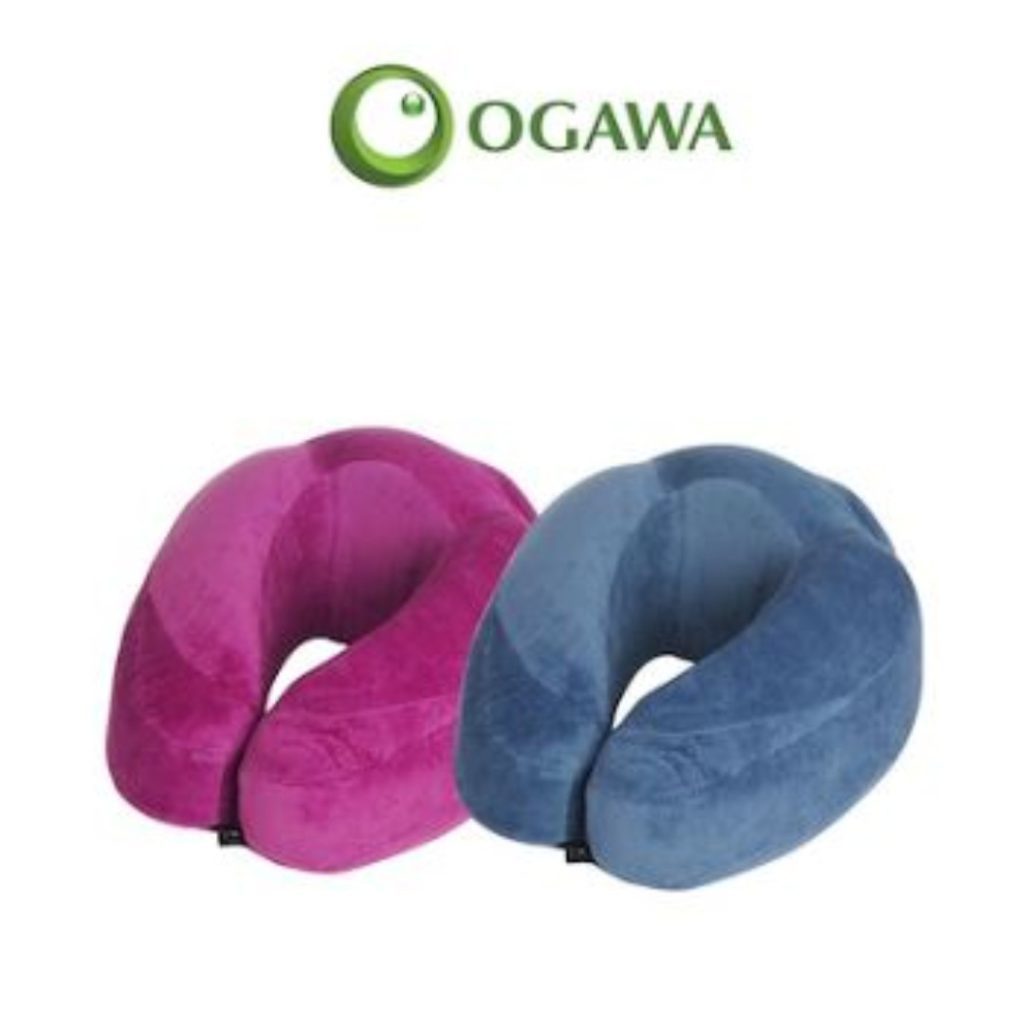 9. Ogawa Plush Touch Memory Foam Travel Pillow