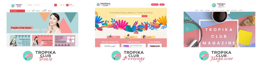 Tropika Club Ecosystem of Websites 001