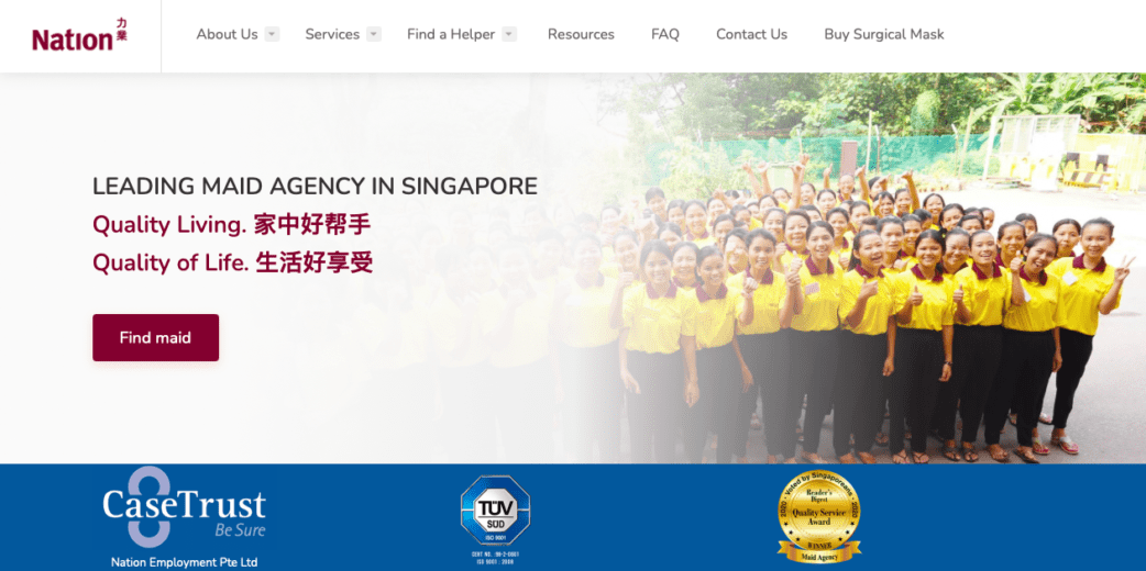 nation maid agency - top maid agencies in singapore