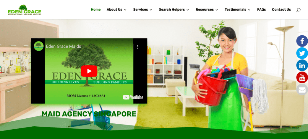 Eden Grace maid agency - best maid agencies in singapore