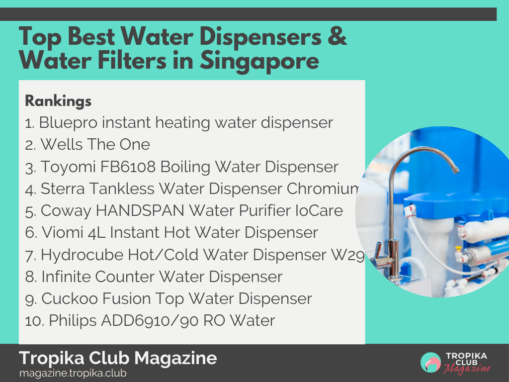 2021 Tropika Magazine Image Snippet - Top Best Water Dispensers & Water Filters in Singapore